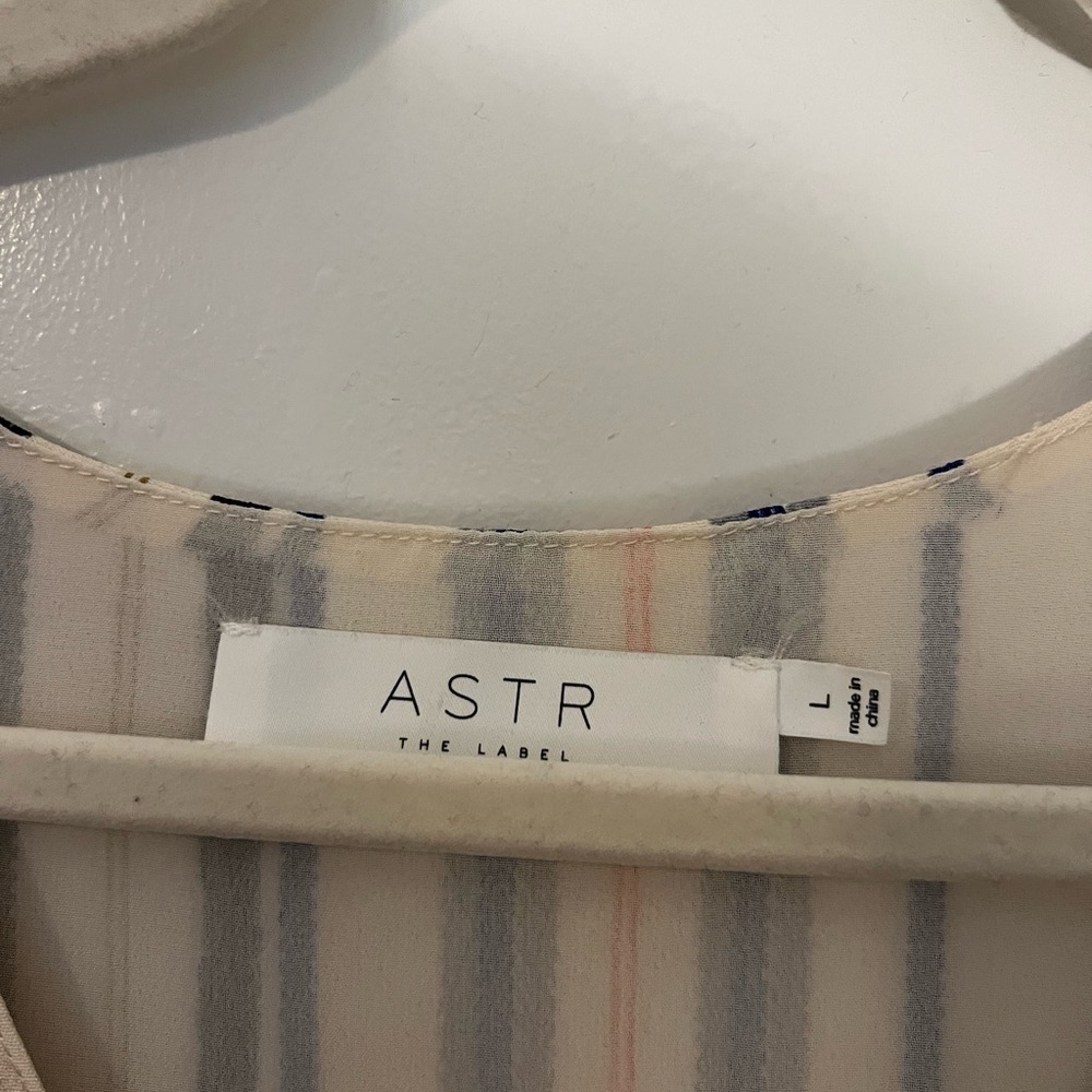 NWT Astr The Label Womens Andy Striped Midi Dress- Size Large - Picture 9 of 15